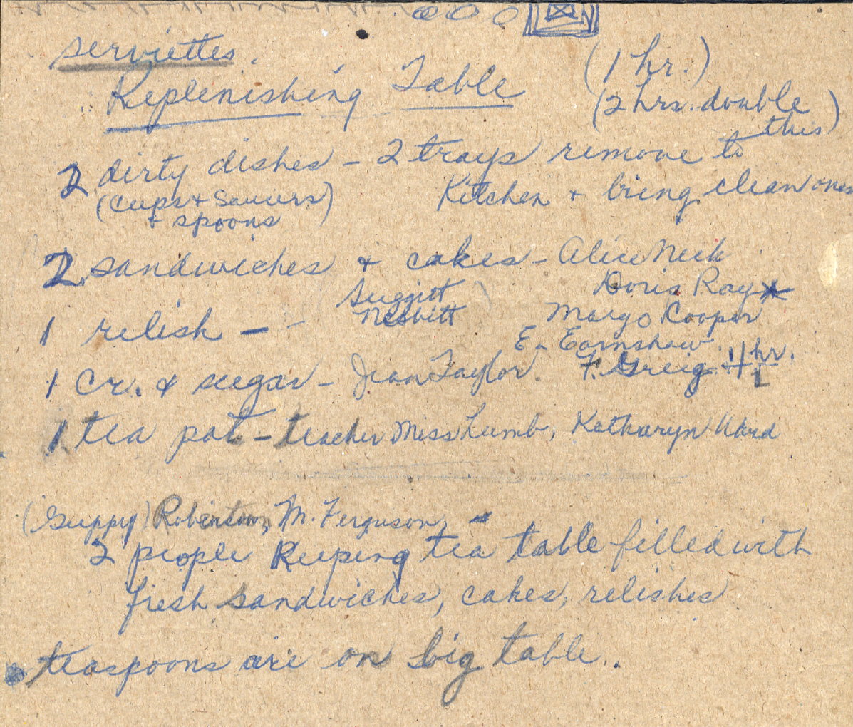 1959 Shamrock Tea March 17 convenor notes p13